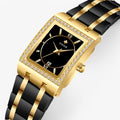 Celeste | Orologio da donna con diamanti quadrati