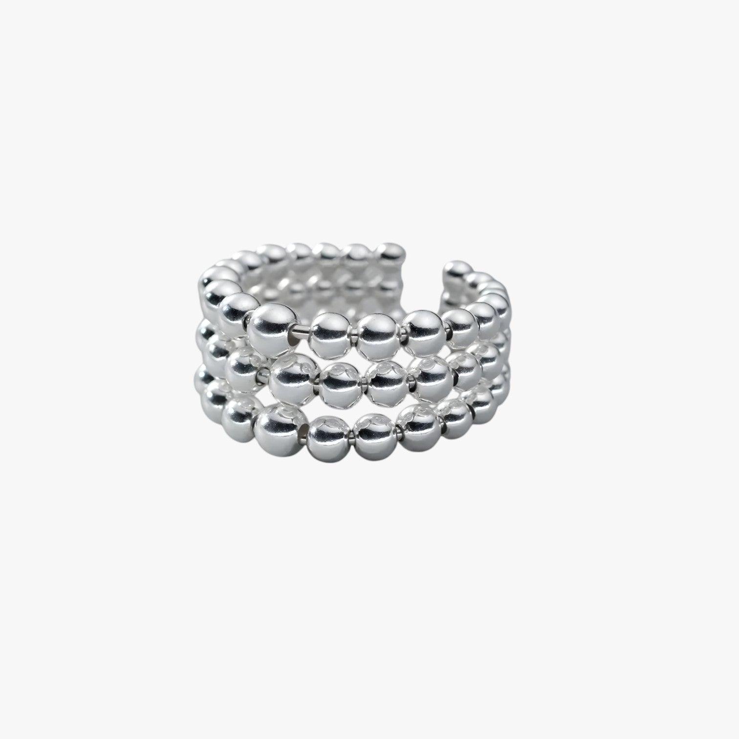 Sienna | Elegant & Unik – Håndlavet 3-lags geometrisk sølvring - - watches - {{ product_tags }