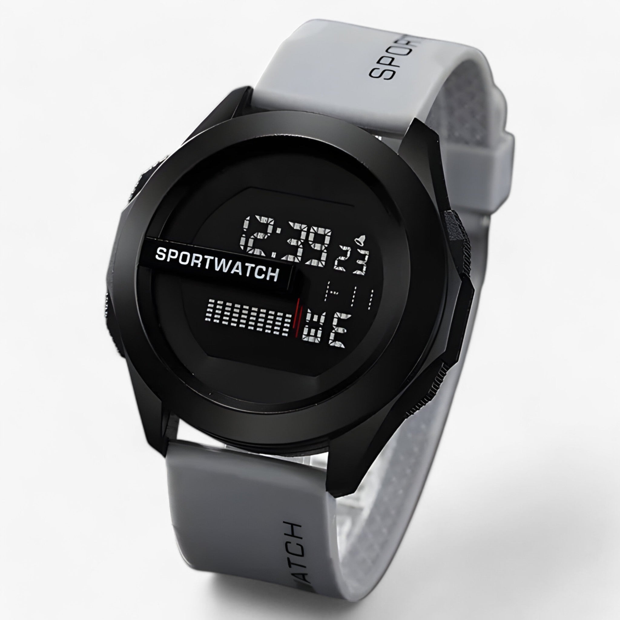 Antonio | Digital & Vandtæt - Pålidelig i Ethvert Eventyr - A-Grå - watches - {{ product_tags }