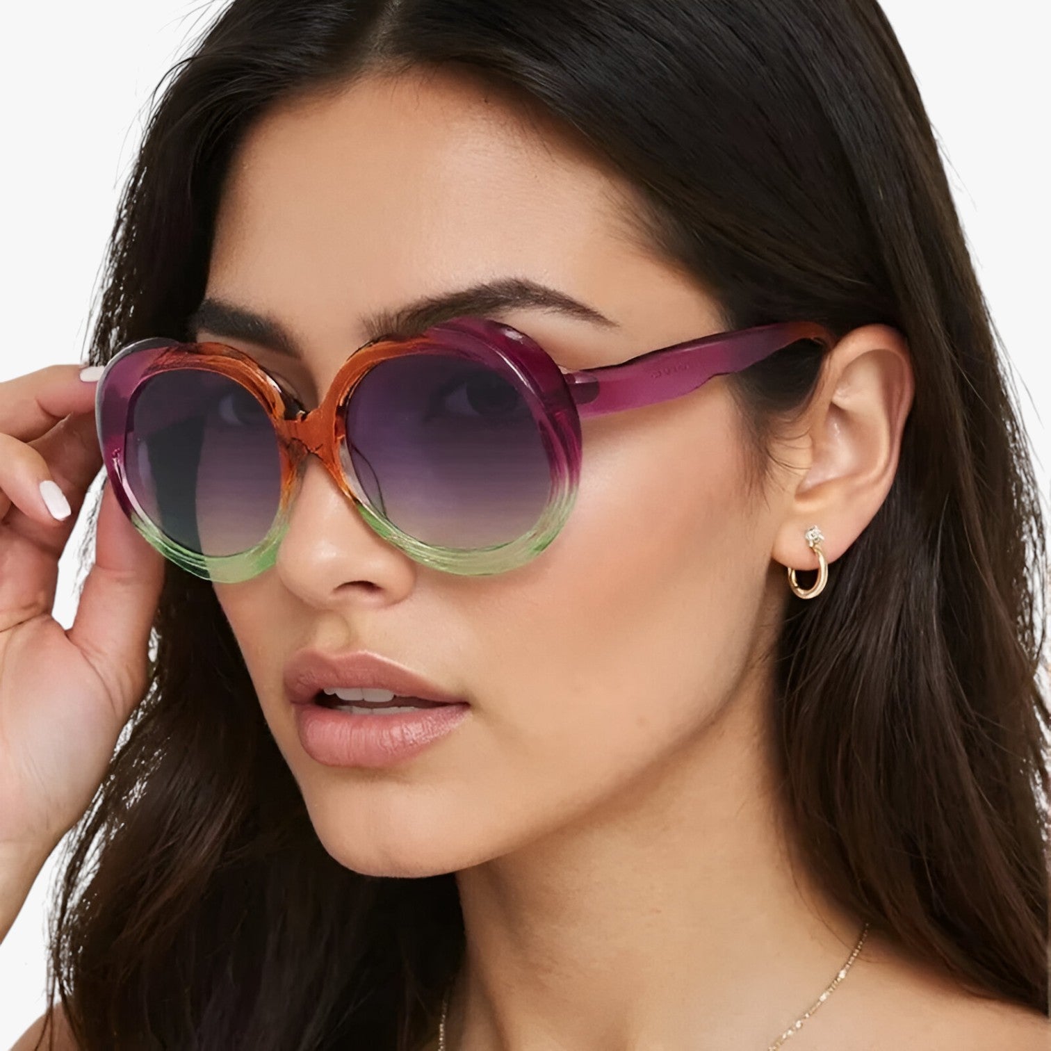 Moderne retrodesign Oval form med punket touch: perfekt til dem, der ønsker at skille sig ud. Passer til ethvert outfit Unisex stil, der fremhæver både afslappede og elegante looks. - - other - {{ product_tags }