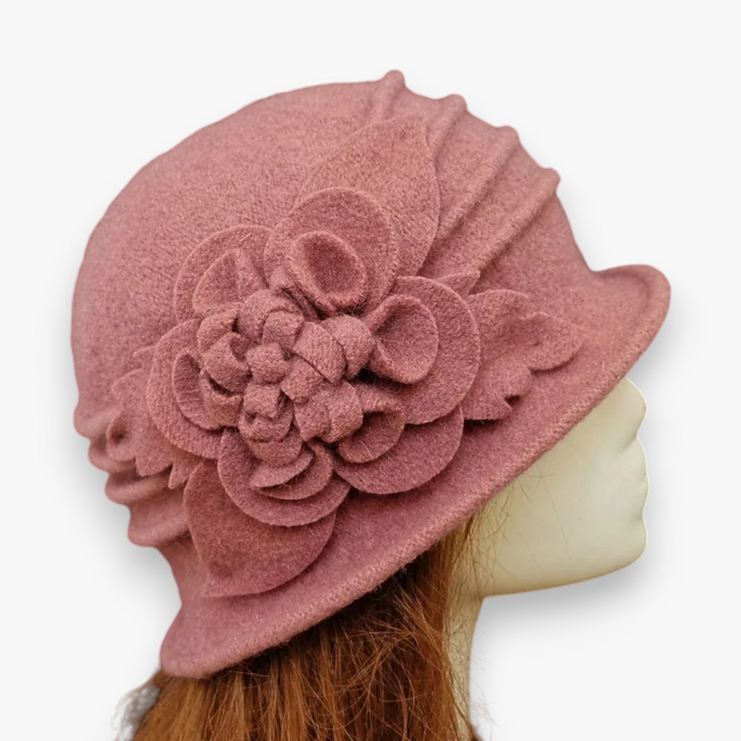 Arlett | Blomster Uld Fedora Hat til Mødre – Warm & Blød - - women's fashion - {{ product_tags }