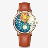 Naomi | Fashionable watch made of genuine leather with original design and water-resistant