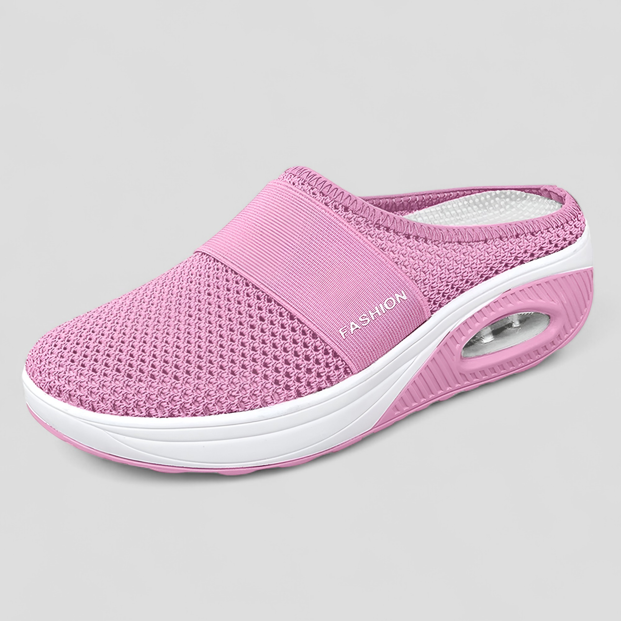 AeroFlex | Mesh Slip-On Platform Paryk med luftpolstersål - Lyserød - AeroFlex | Mesh Slip-On Platform Paryk med luftpolstersål - €25 - {{ product_tags }