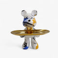 CraftBear - Bjørnestatue med bakke
