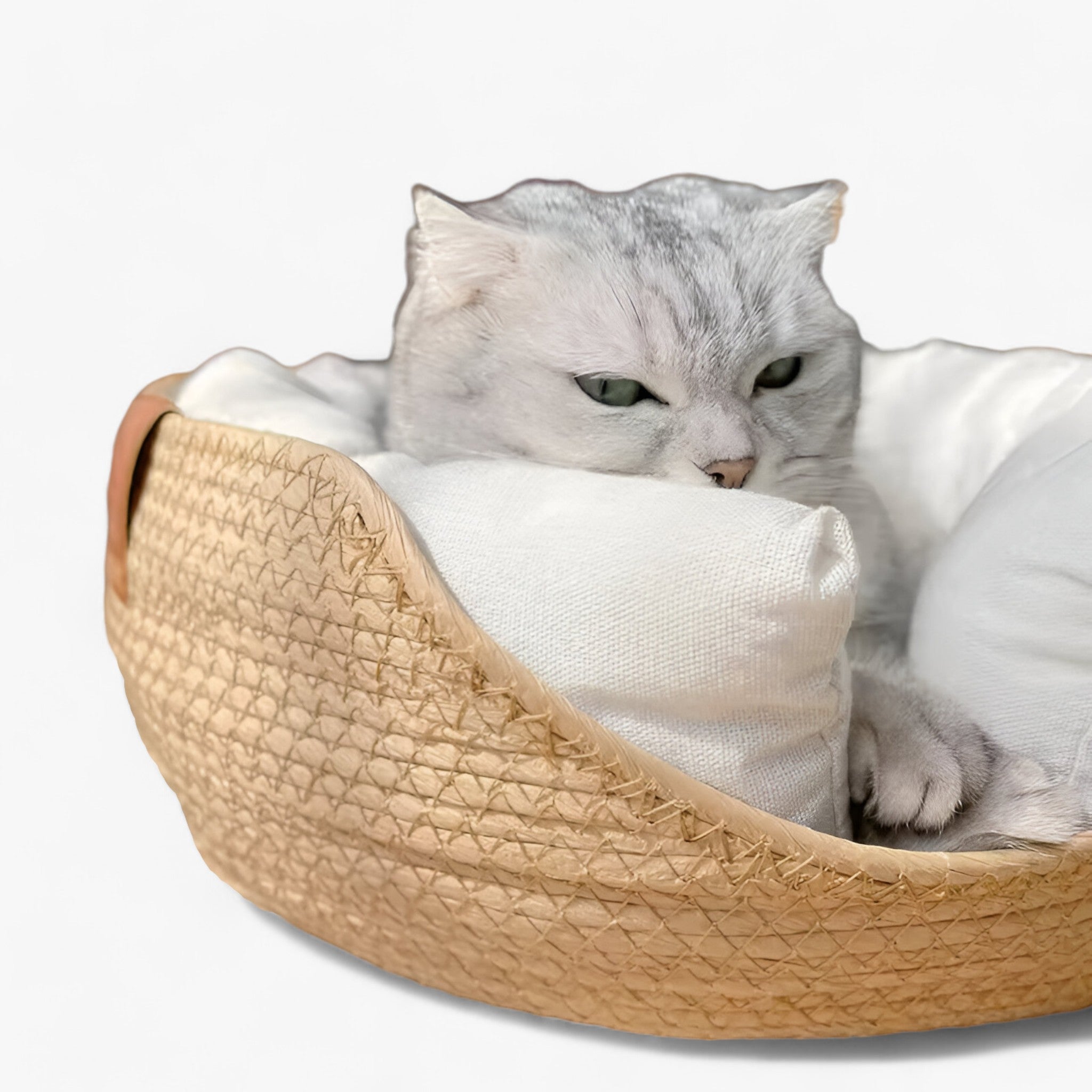 Luna Nest | Håndvævet Bambus Kæledyrsseng - - baby - {{ product_tags }
