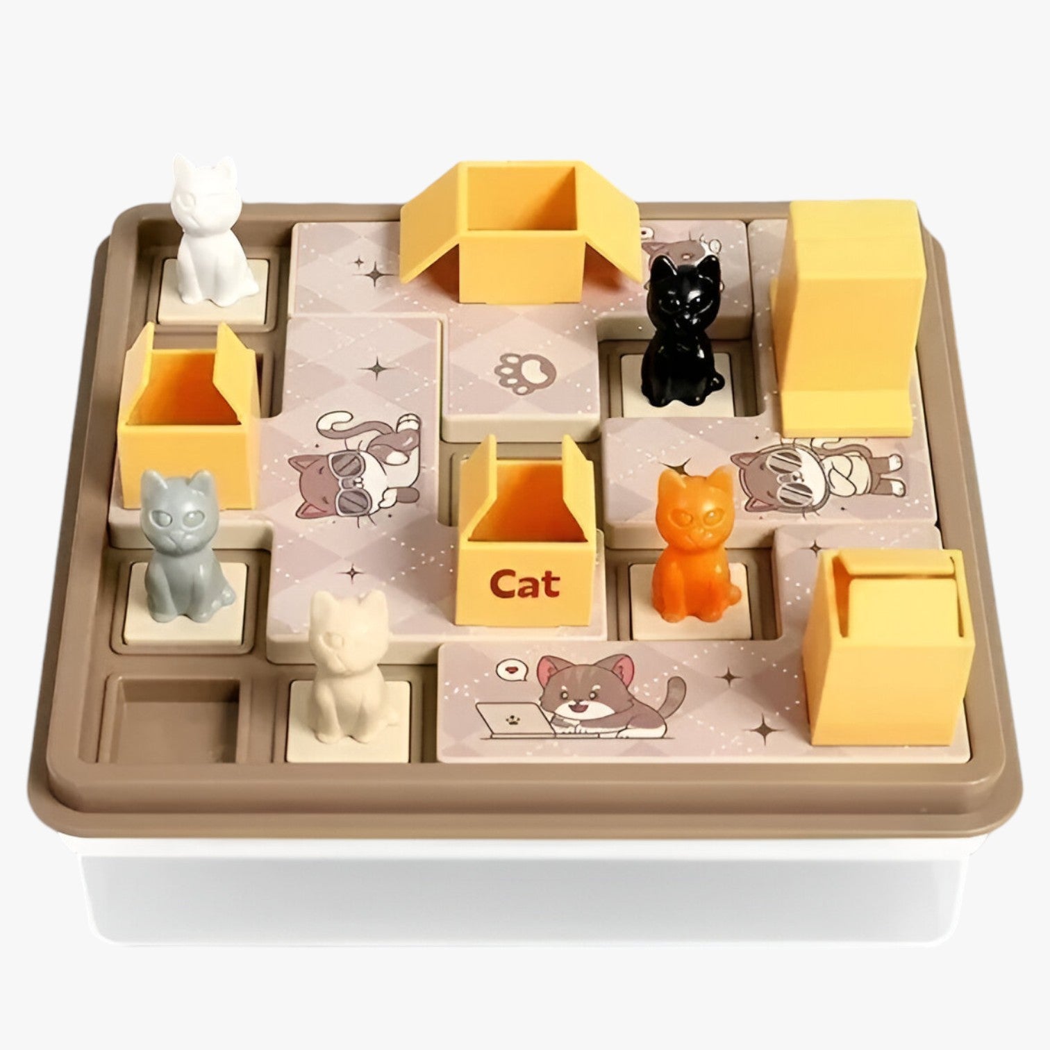Mila | Tavola Labyrint Logik og Pædagogisk Puzzle - Katthus - baby - {{ product_tags }