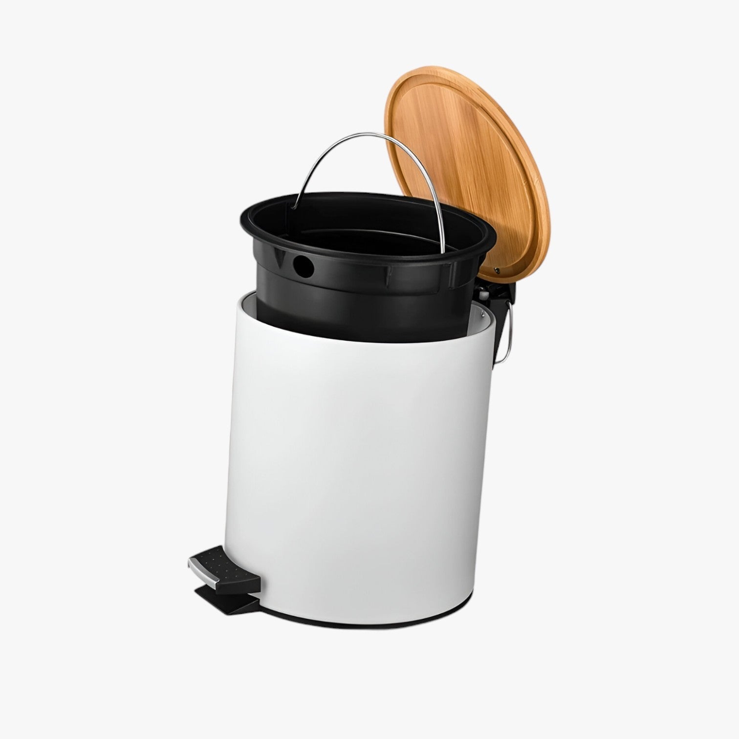 Ysabelle | Stilfuld pedalspand – Soft Close & Bambus låg - - house & garden - {{ product_tags }
