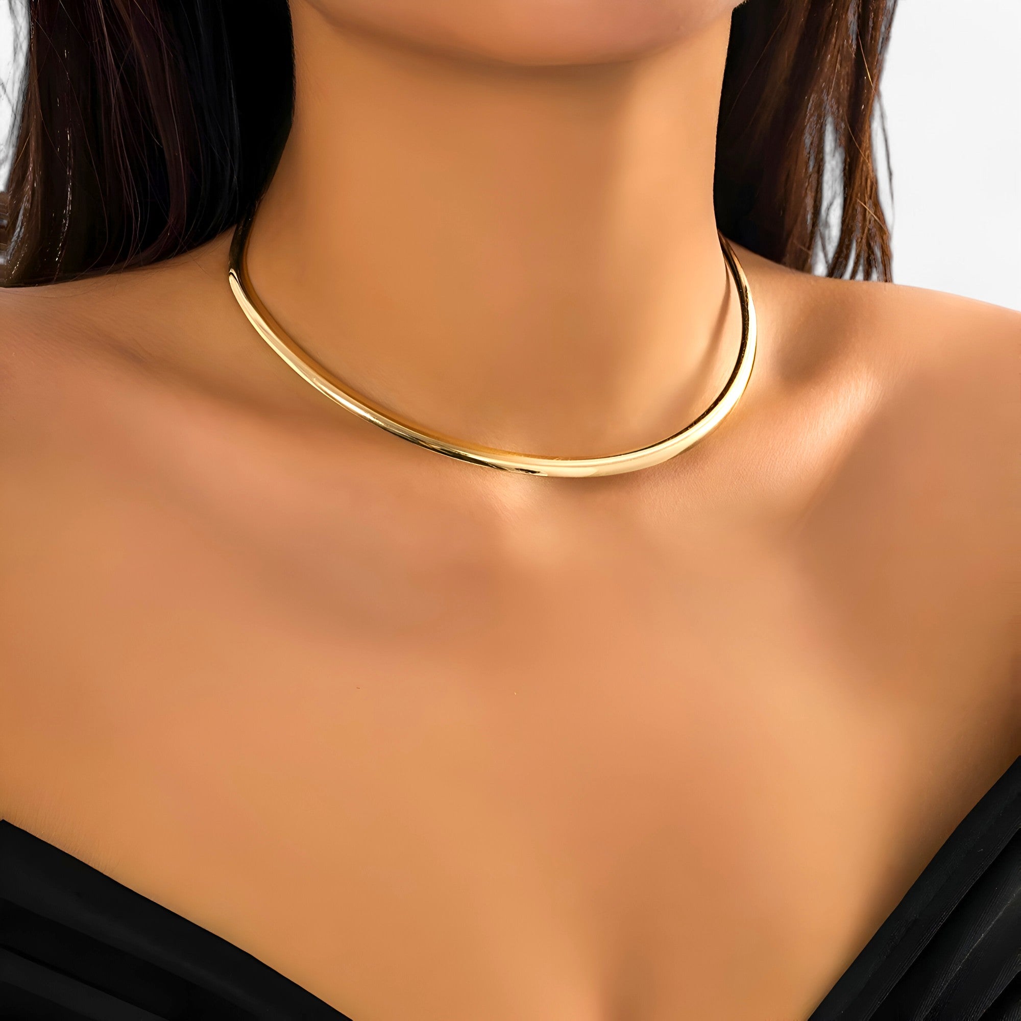 Aira | Gylden Choker Enkel - Elegante Stilmulighed for Enhver Festlook - - women's fashion - {{ product_tags }