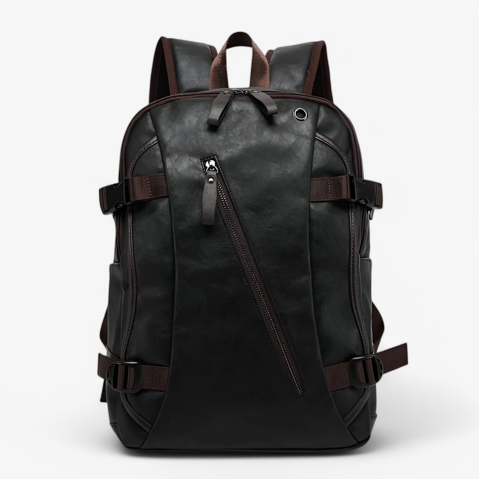 Summit | Premium Læder Rygsæk - Sort kaffe - bags - {{ product_tags }