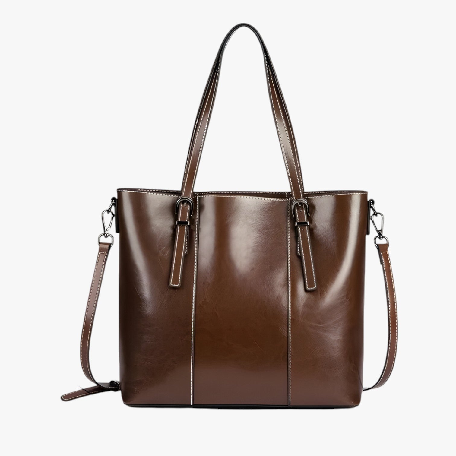 Kayla | Stilfuld lædertaske – Rummelig, komfortabel og perfekt til arbejde - - bags - {{ product_tags }