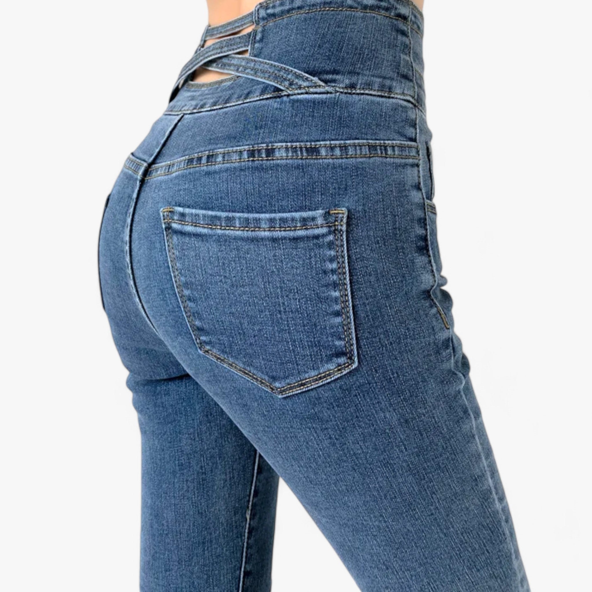 Nina | Skinny Pencil Jeans - Slim stretch for en flatterende pasform - - Nina | Skinny Pencil Jeans - Slim stretch for en flatterende pasform - €25 - {{ product_tags }