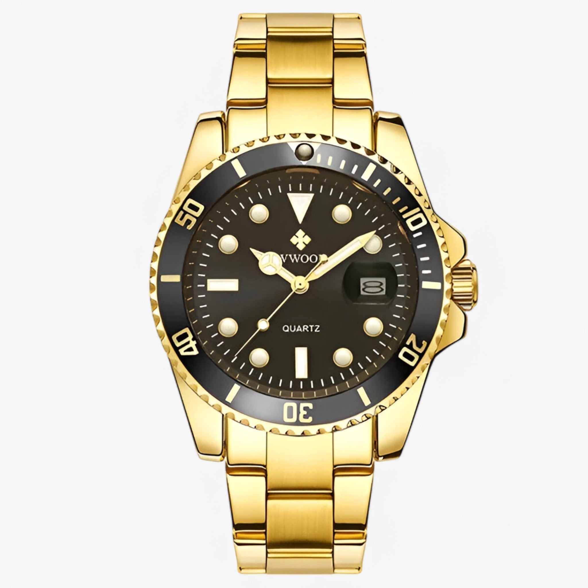 Leo | Luksus vandtæt dykkerur - Sort guld - watches - {{ product_tags }