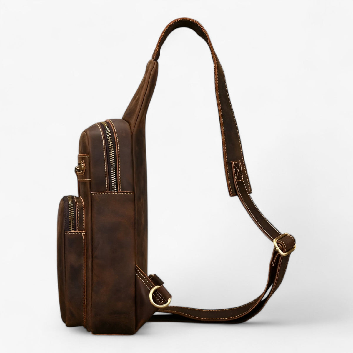 Herre Ægte Kohudsleder Tablet-Satchel Taske