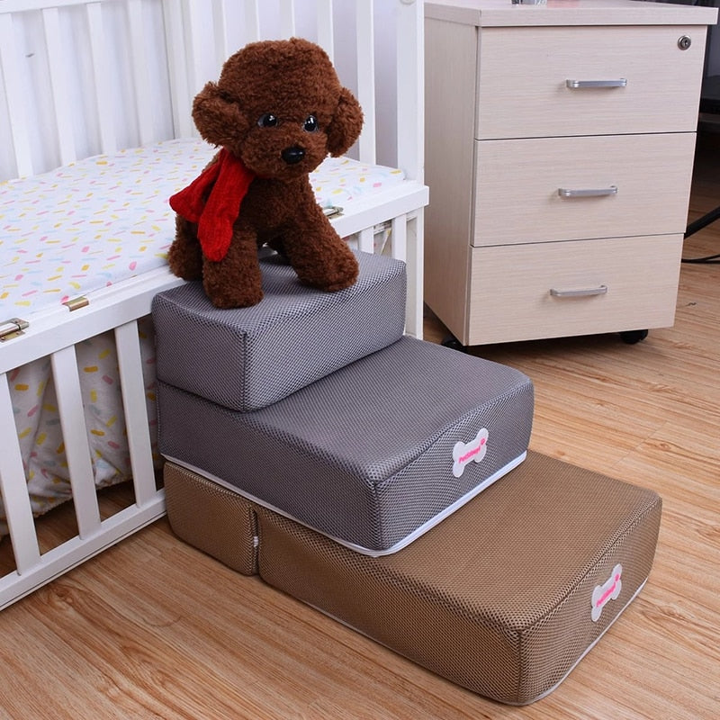 Trappe til hunde (2 lag) | Gør det nemt for din lille at komme op på sofaen - - Trappe til hunde (2 lag) | Gør det nemt for din lille at komme op på sofaen - €25 - {{ product_tags }