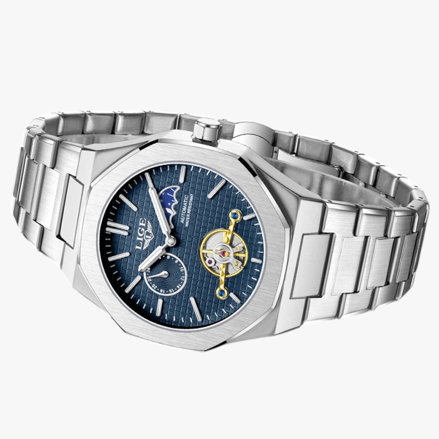 Lennox | Vandtæt luksus mekanisk ur - - watches - {{ product_tags }