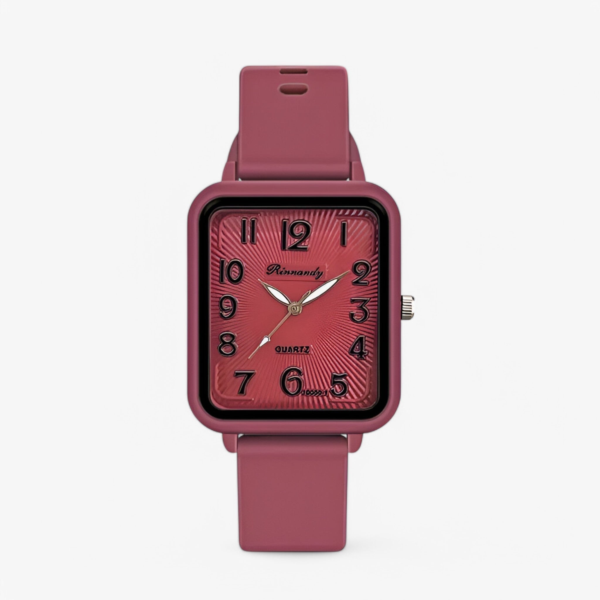 Clara | Rektangulært digitalt ur med silikoneremme - - watches - {{ product_tags }
