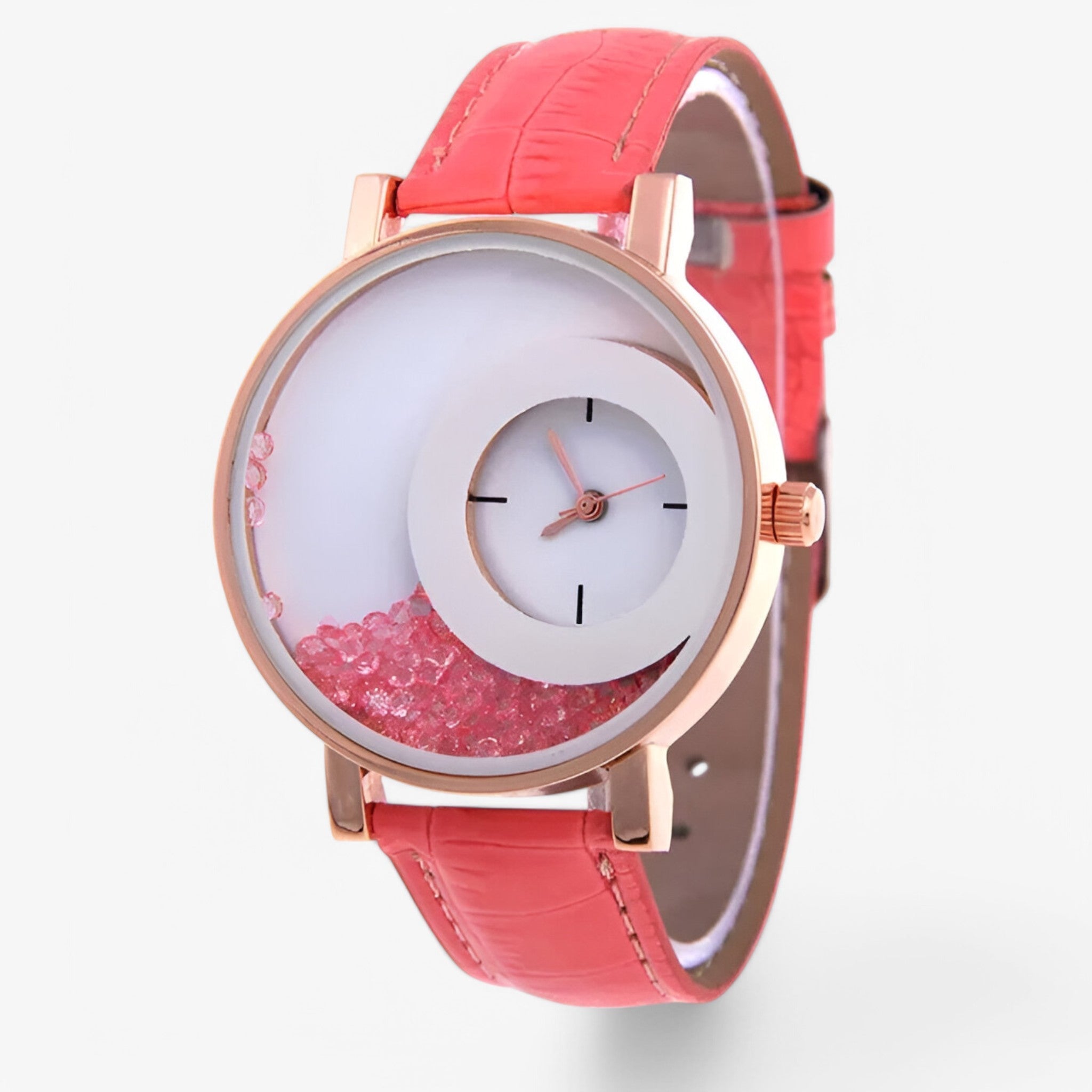 Odette | Dameur med brillant urskive - Lyserød 1 - watches - {{ product_tags }