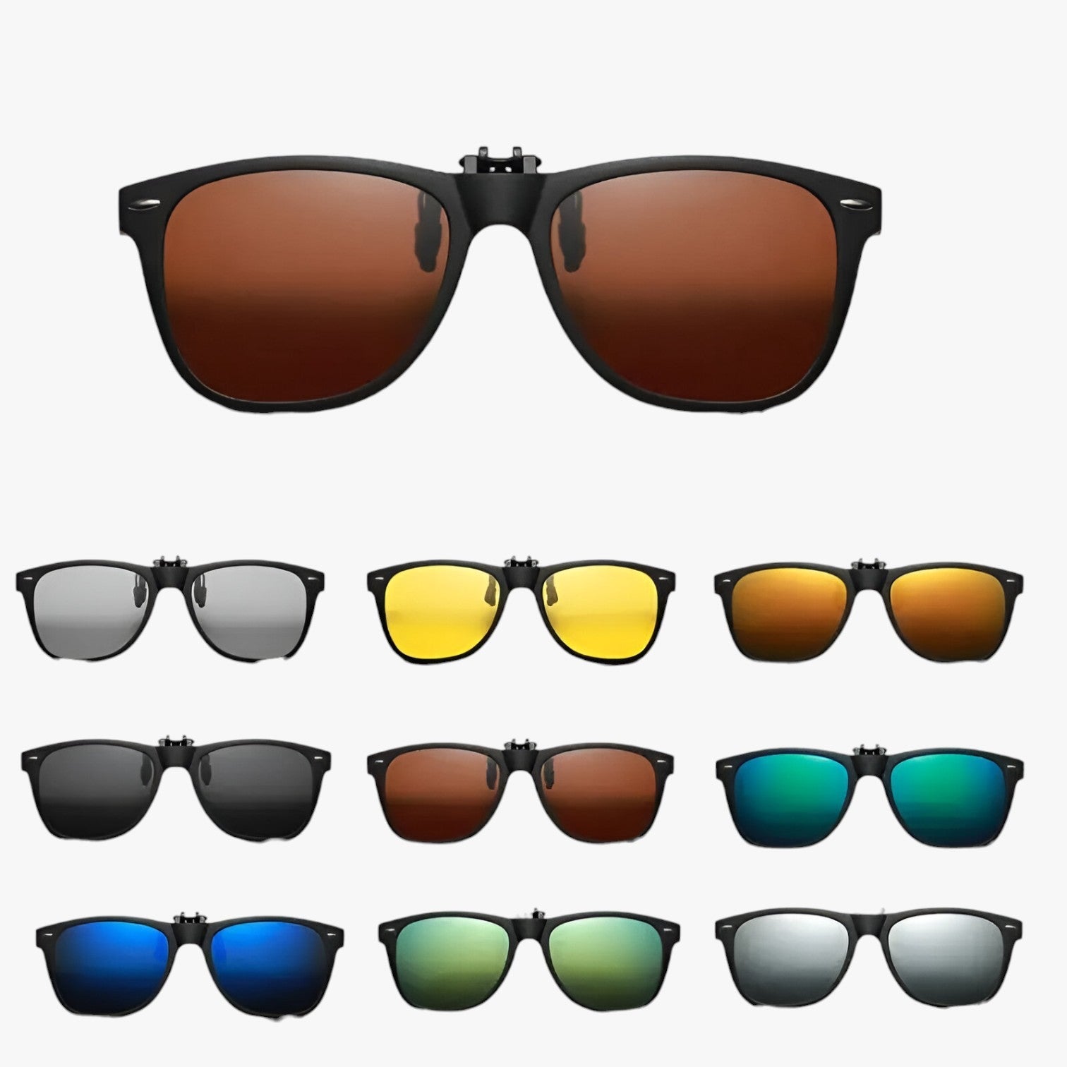 Archer | Flip-Up Polariserede Kørebriller – Klar Syn Dag og Nat - - men's fashion - {{ product_tags }