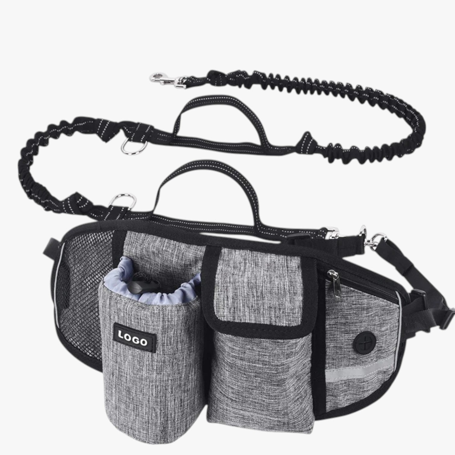 Briella | Sportstaske med Premi- og Reflekterende Hundeline - Set Grigio Cina - Briella | Sportstaske med Premi- og Reflekterende Hundeline - €25 - {{ product_tags }