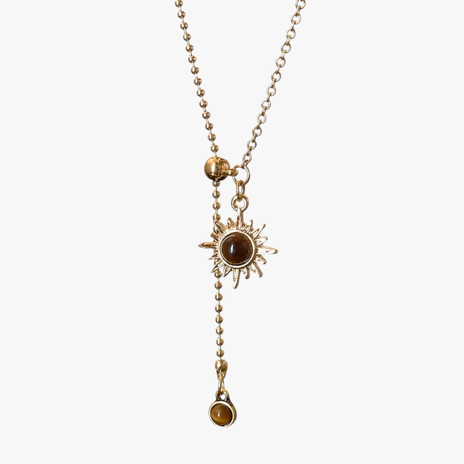 Reese | Zonneblomst Tigereye Halskæde Luksus Efterår/Vinter Accessorie 2025 - - women's fashion - {{ product_tags }
