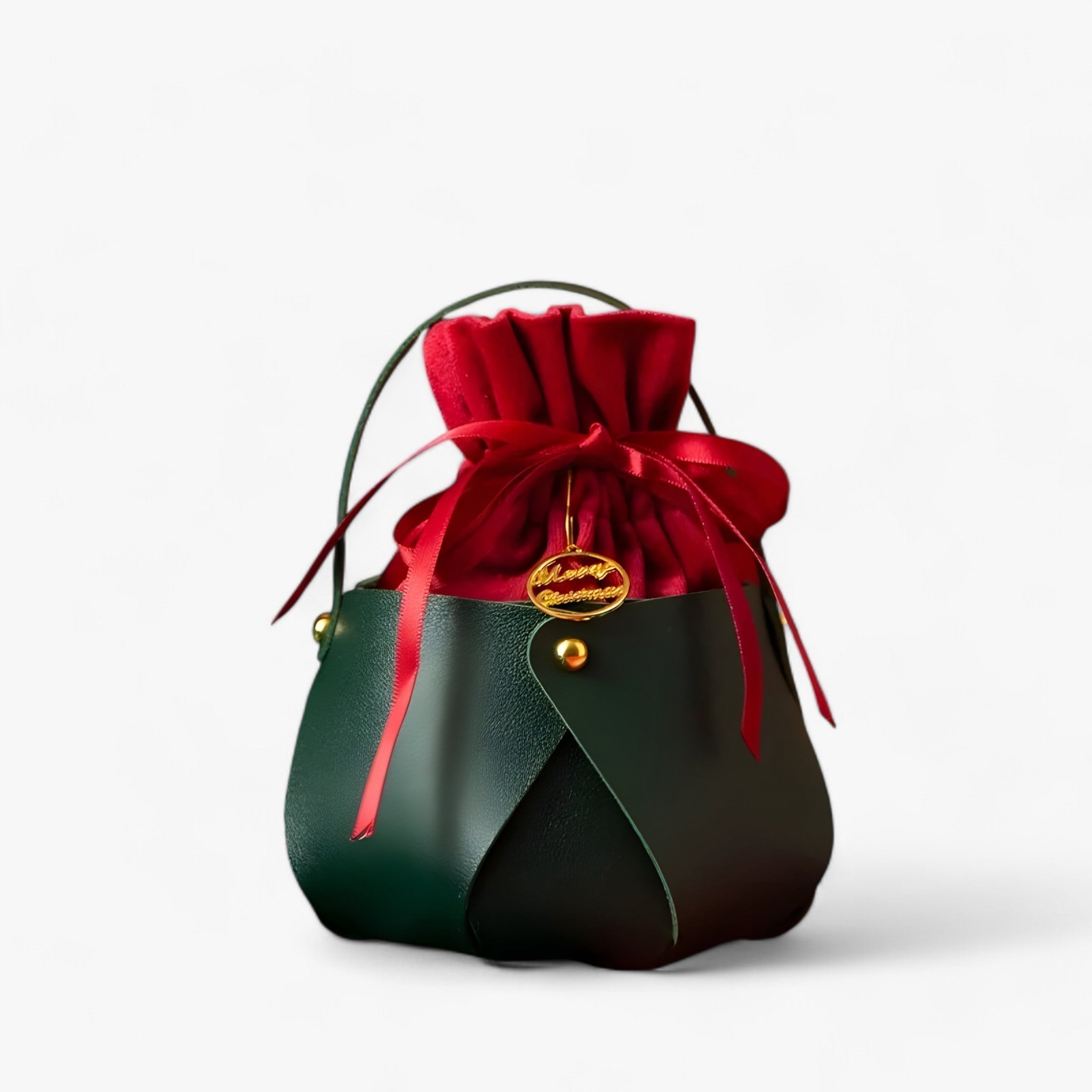 Layla | Juläpple-taske - Bærbar gaveæske til festlig indpakning - Grøn 2 1 +1 GRATIS - christmas - {{ product_tags }