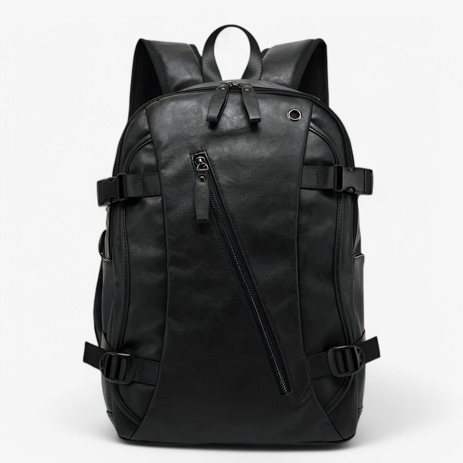 Summit | Premium Læder Rygsæk - Sort - bags - {{ product_tags }