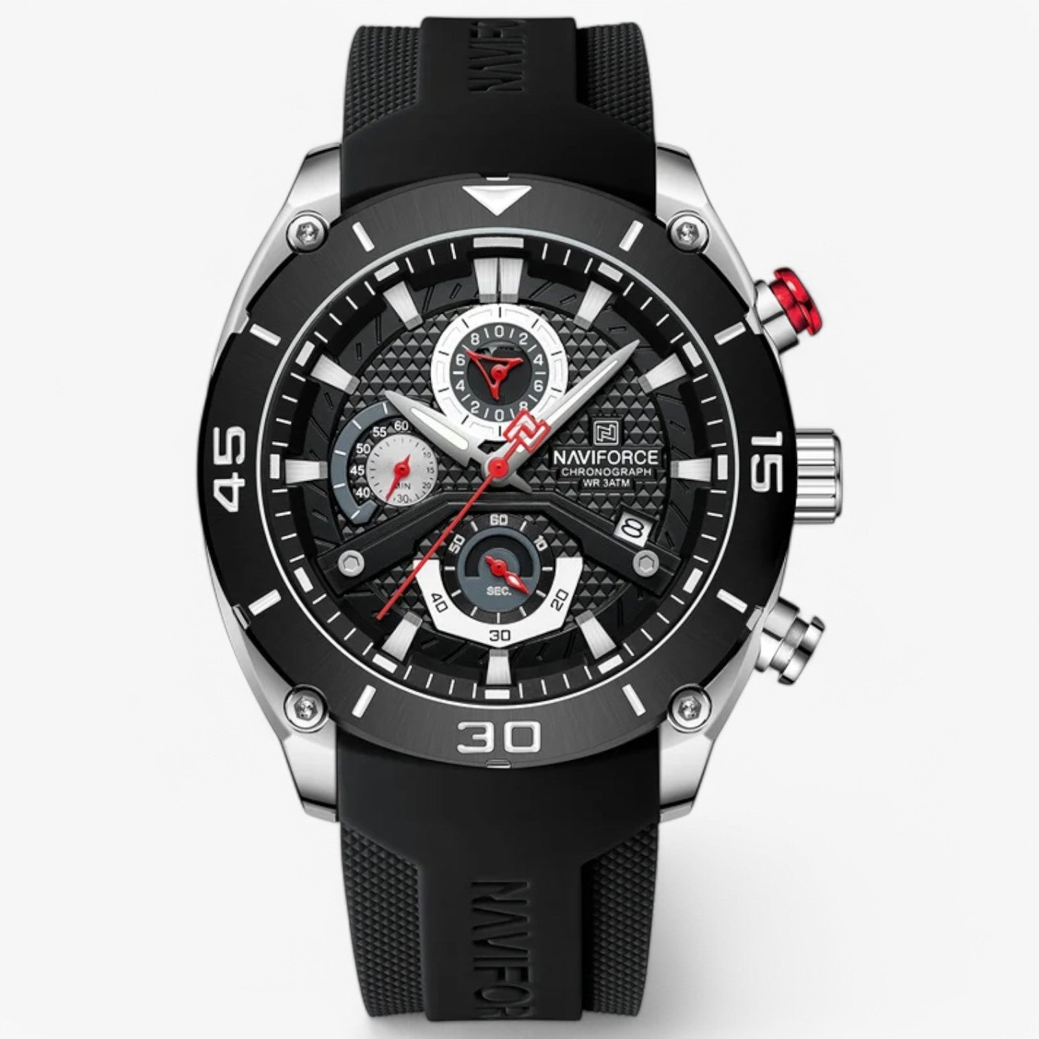 Rene | Taktisk & Robust – Vandtæt sportsur til enhver eventyrer - Sort Sølv - watches - {{ product_tags }