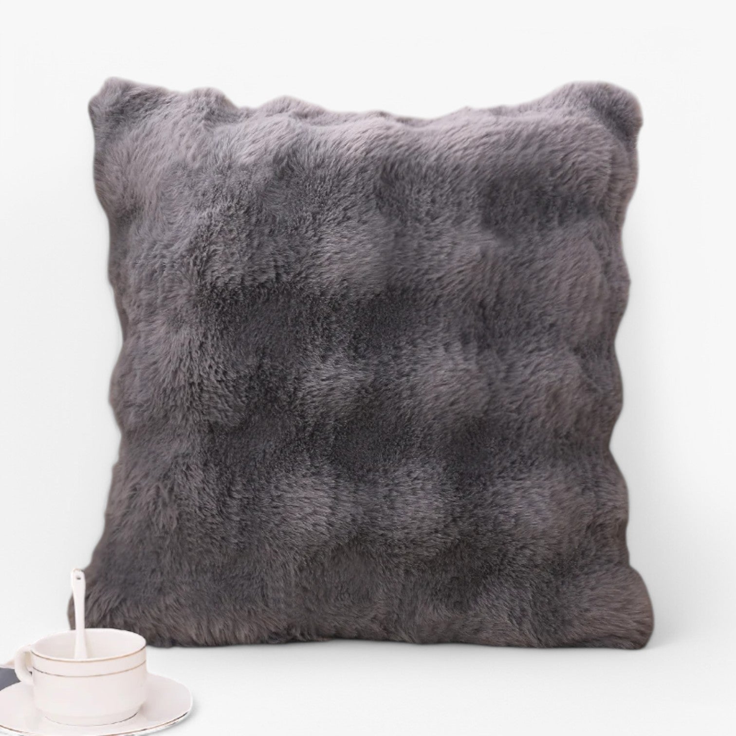 Alessia | Ultrabløde pudebetræk – Luksus & Komfort - Mørkegrå-1stk - house & garden - {{ product_tags }