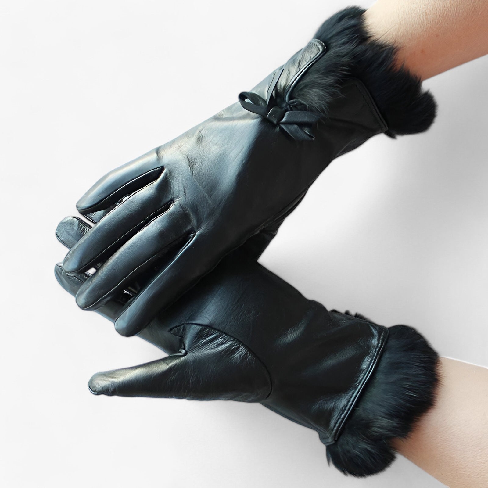 Iris | Varme læderhandsker - Komfort og stil - sort - winter - {{ product_tags }