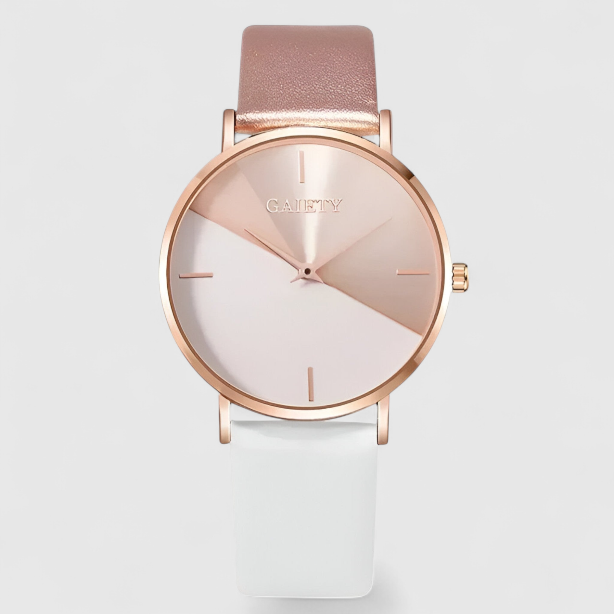 Esme | Elegant tofarvet ur med lænke - Hvid - watches - {{ product_tags }