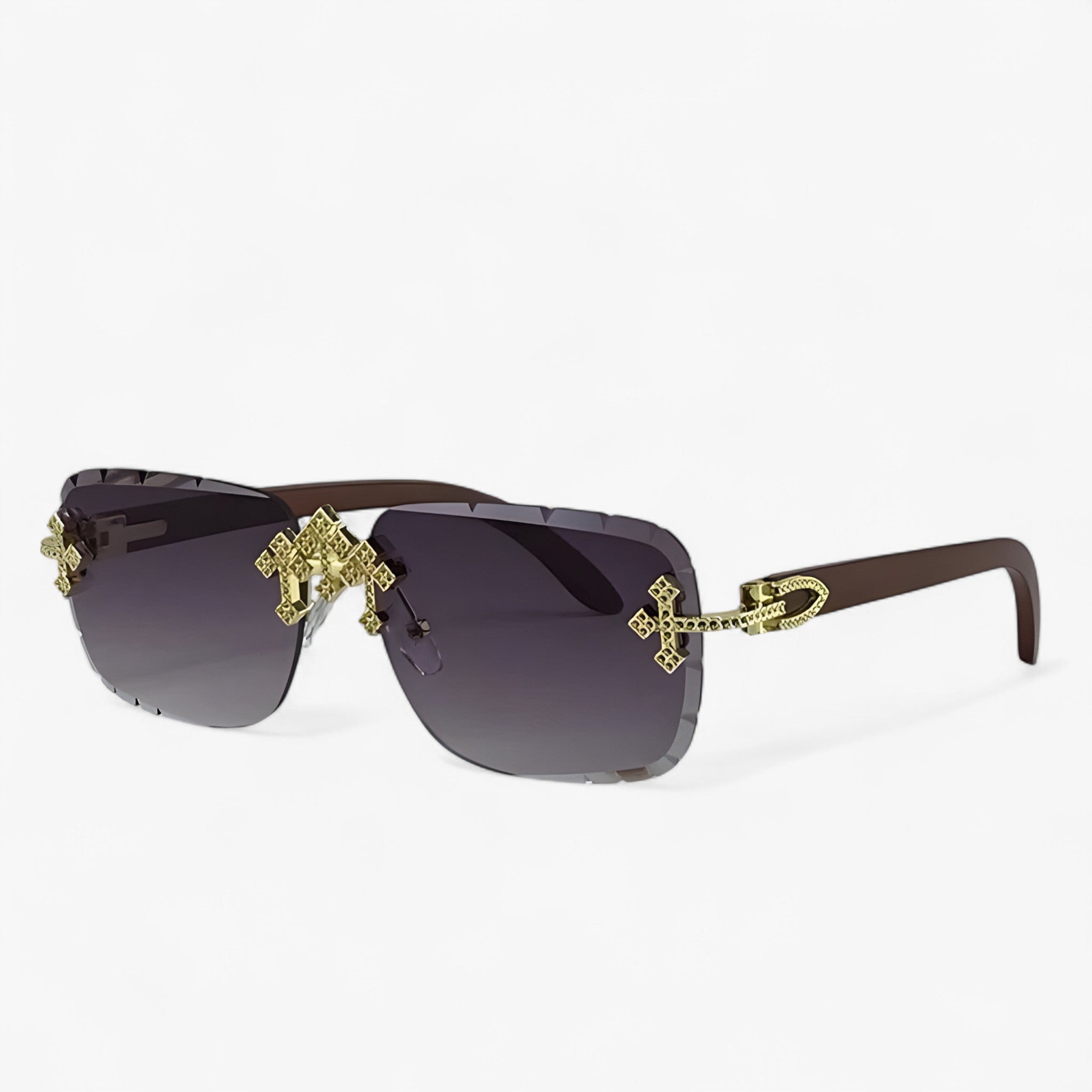 Finne | Steampunk-stil uindfattede solbriller - - women's fashion - {{ product_tags }