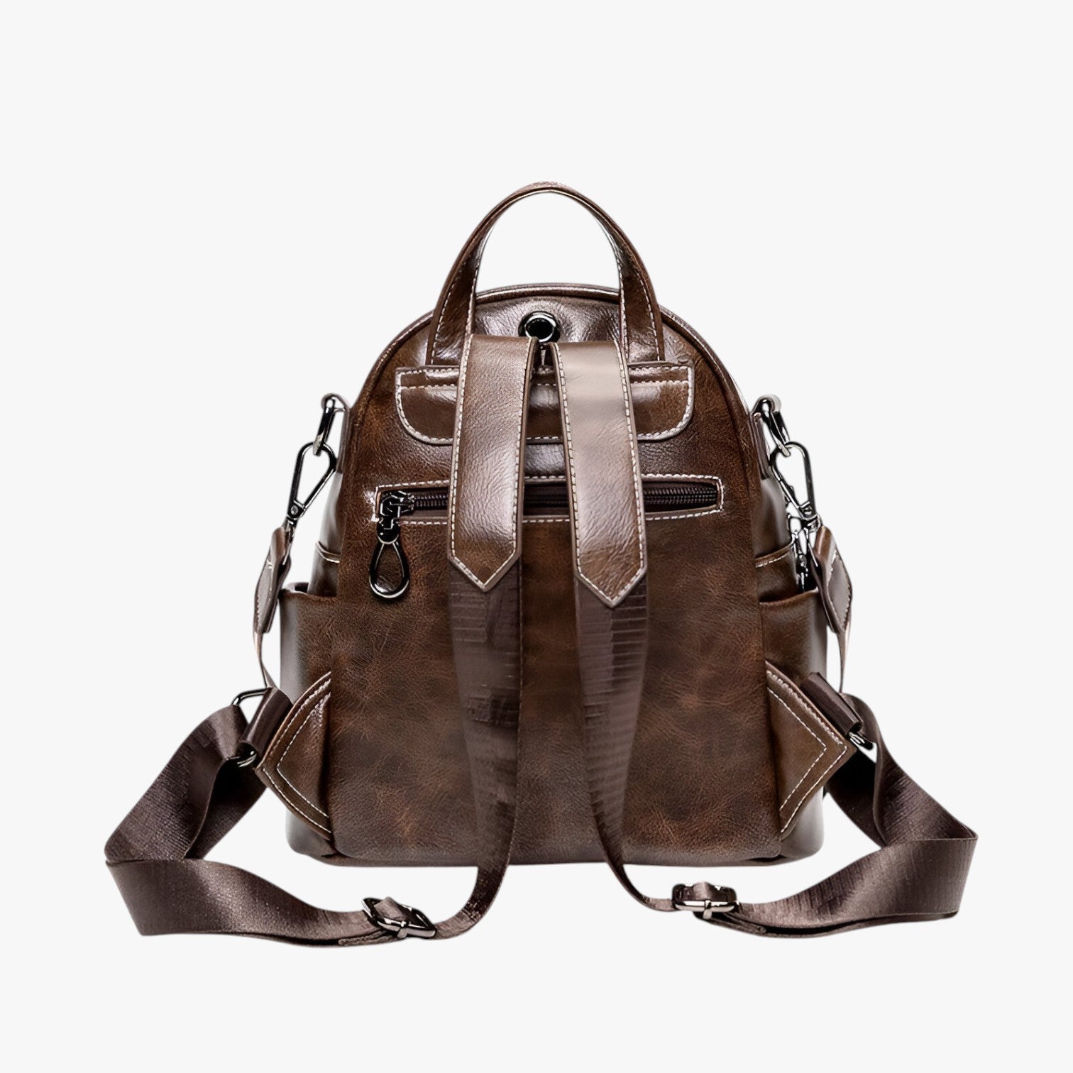 Savannah | Retro PU voksede læderrygsæk - - bags - {{ product_tags }