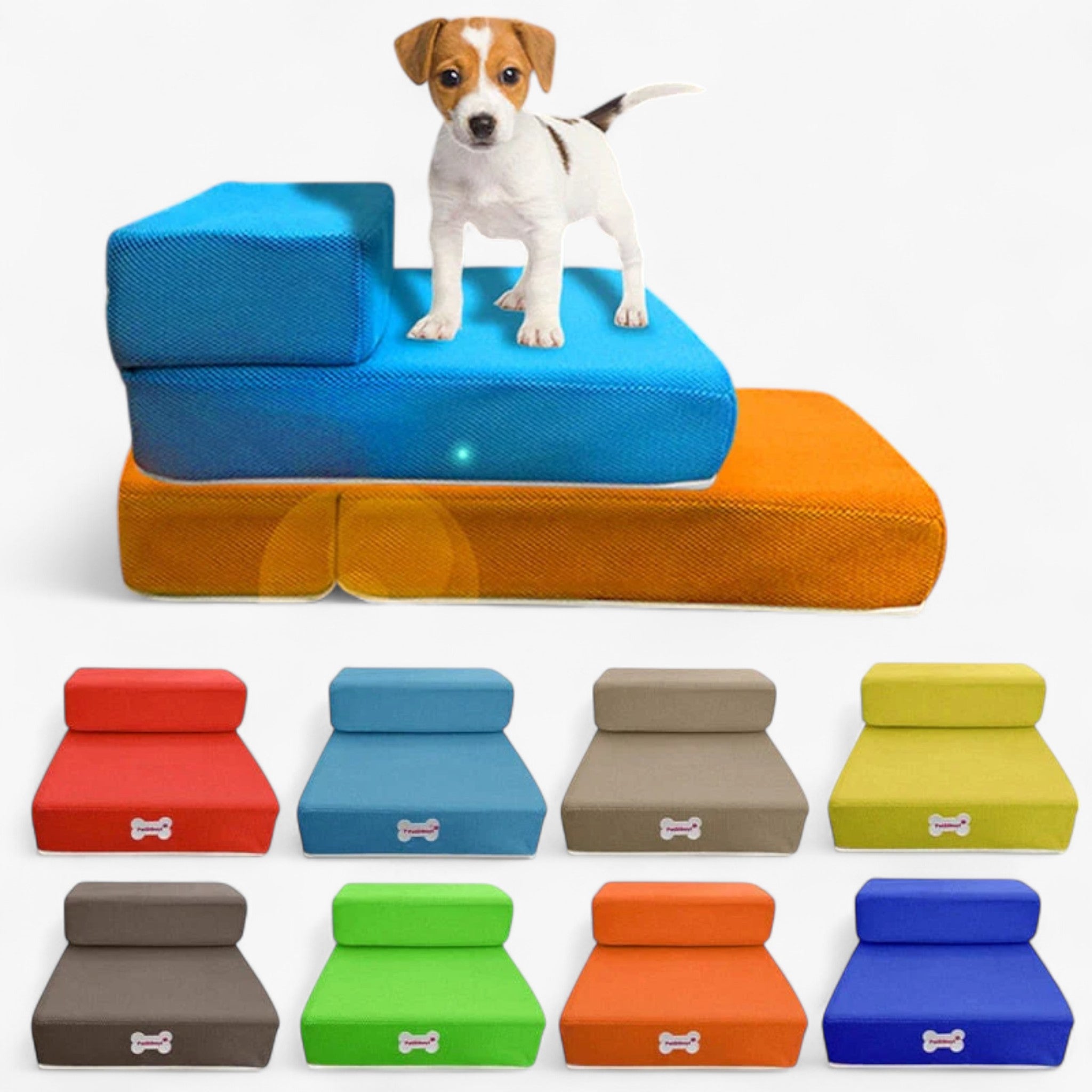 Trappe til hunde (2 lag) | Gør det nemt for din lille at komme op på sofaen - - Trappe til hunde (2 lag) | Gør det nemt for din lille at komme op på sofaen - €25 - {{ product_tags }