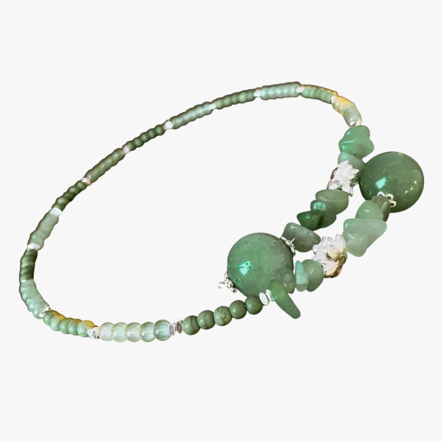 Vivian | Elegant og tidløs: Østens jadeperle-choker til et raffineret look - Krave-Grøn - women's fashion - {{ product_tags }