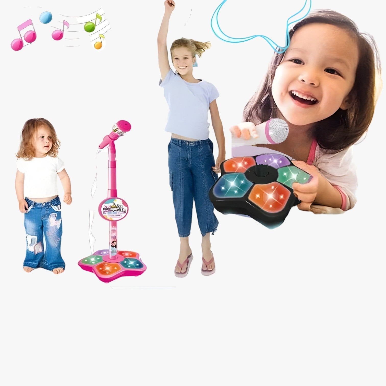 Chiara | Kindermikrofon med stativ – Synge, lære og lege - - baby - {{ product_tags }