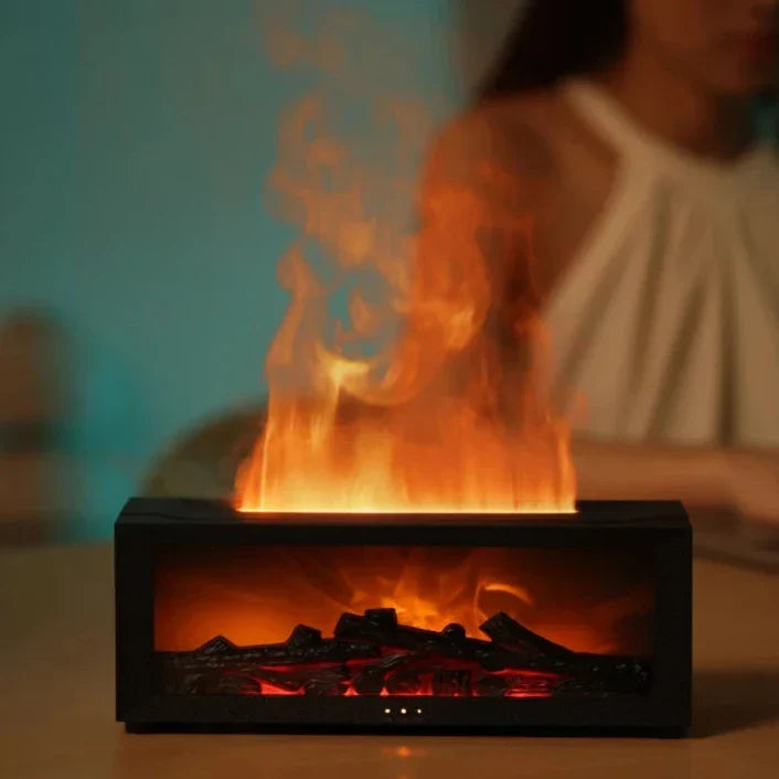 HearthGlow Flamme-Luftfugter – Hyggelig Ild-Effekt Diffusor