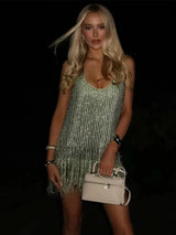 Runa | Eshna | Glamorous mini party dress