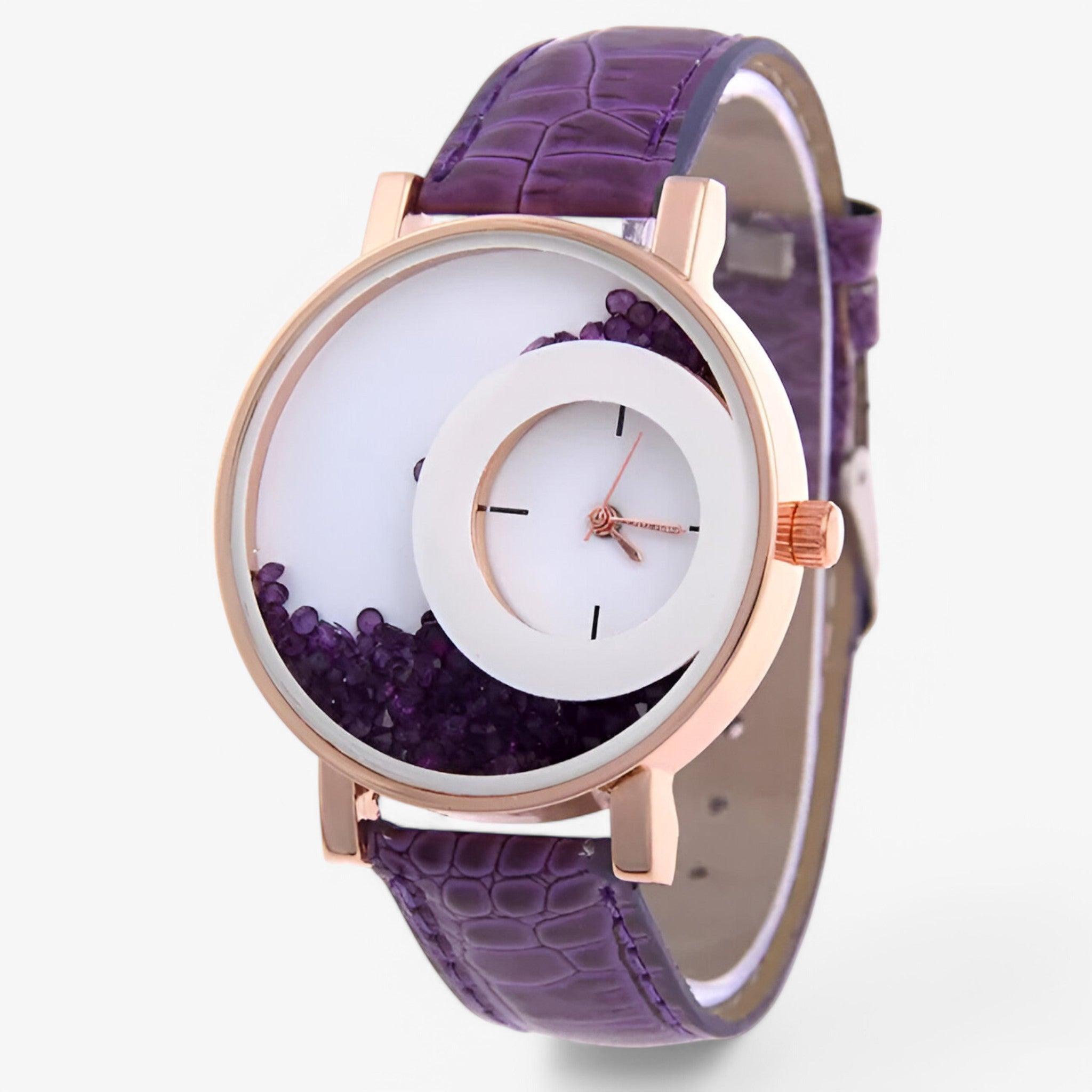 Odette | Dameur med brillant urskive - lilla - watches - {{ product_tags }