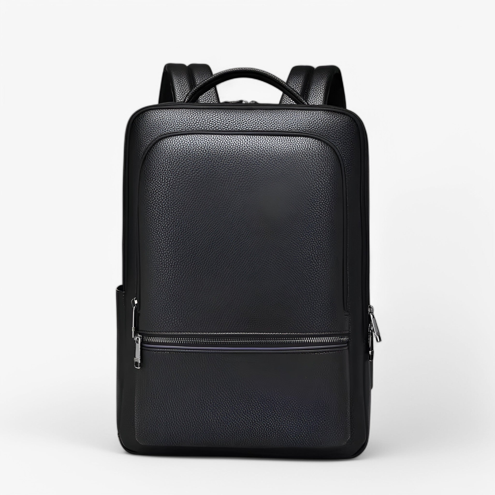 Emil | Læderrygsæk med USB - Sort-B - bags - {{ product_tags }