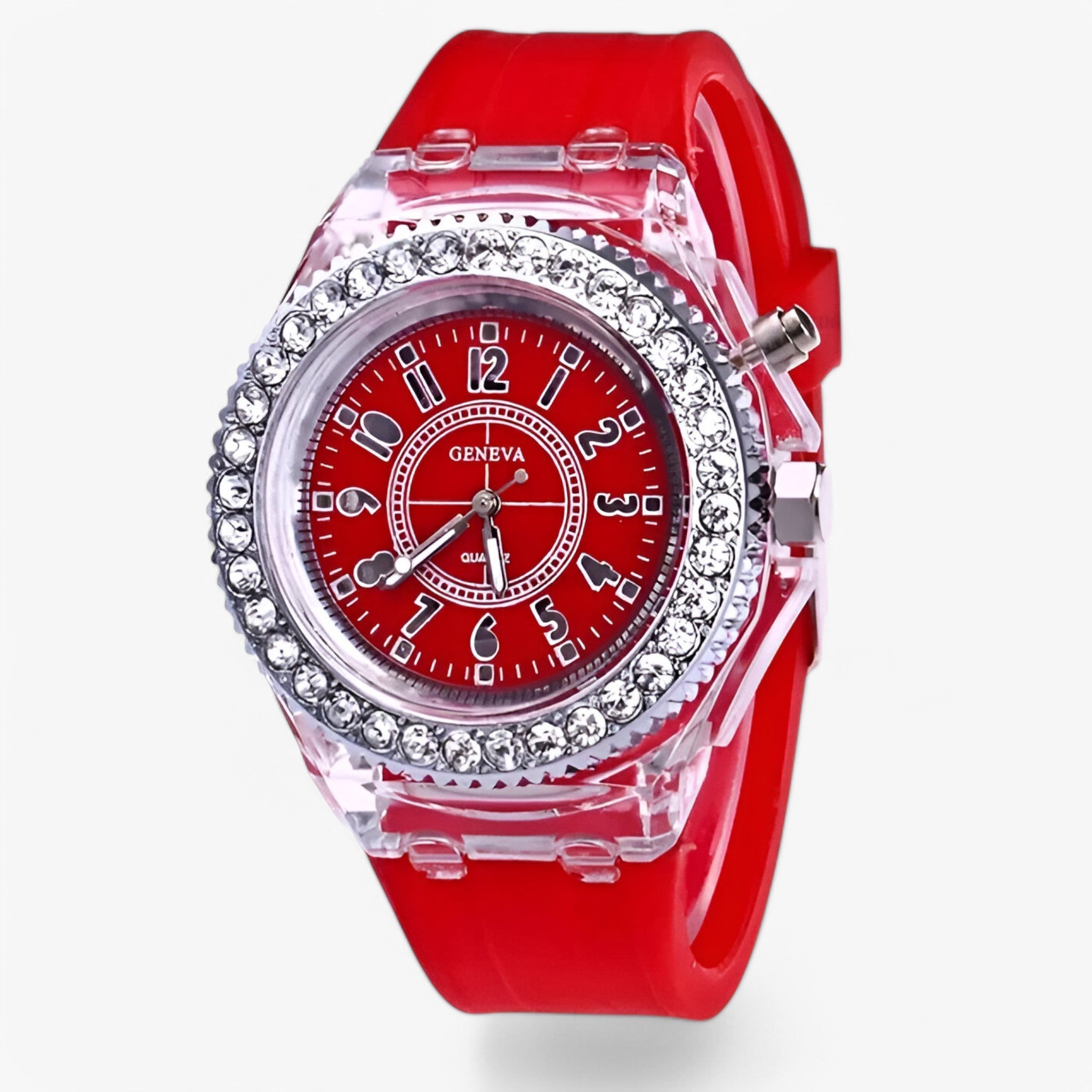 Francis | LED lys gel ur - Rød - watches - {{ product_tags }