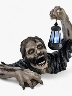Krybende zombie | Halloween LED-lygte - skræmmende udendørs dekoration