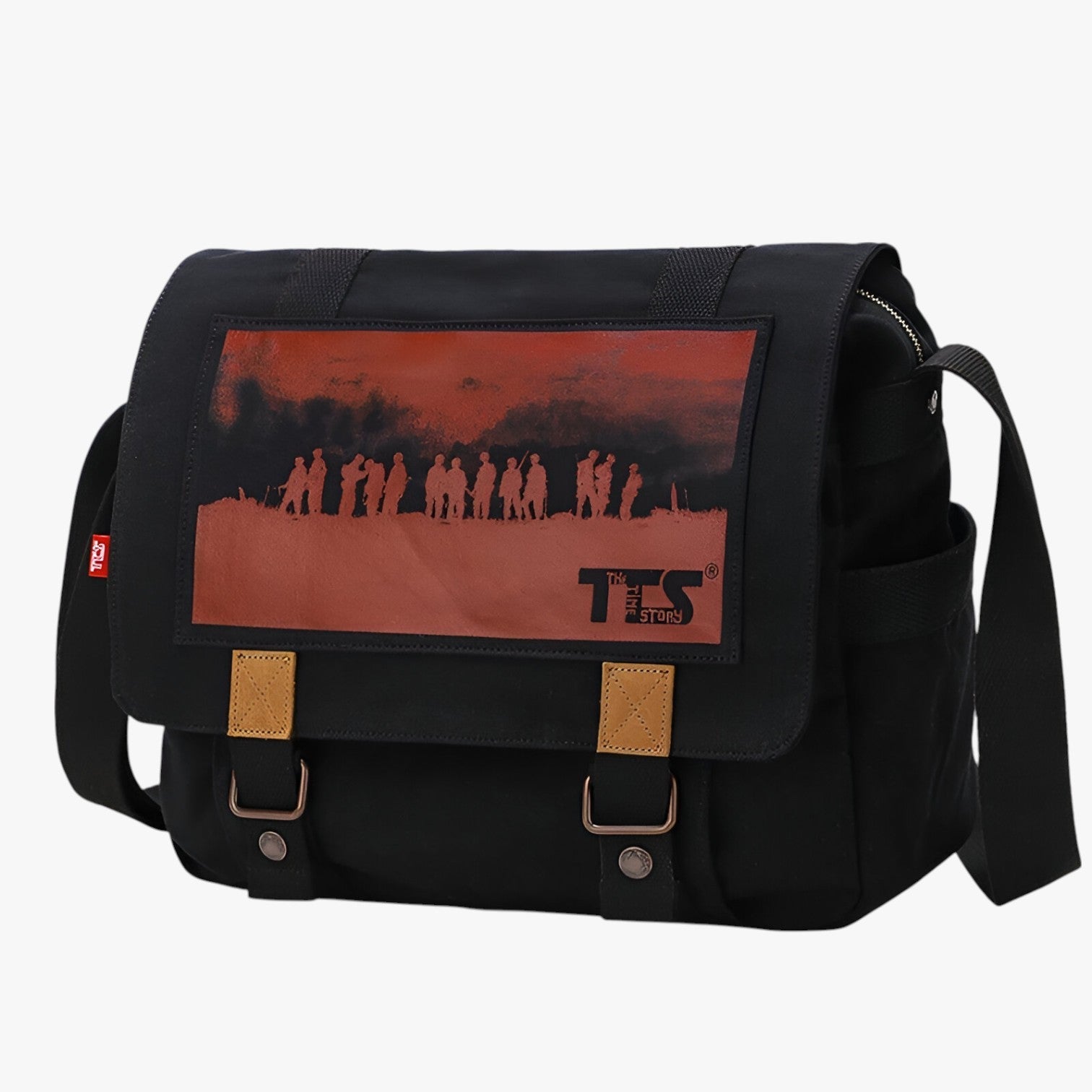 Ethan | Stort vintage canvas skuldertaske - - bags - {{ product_tags }