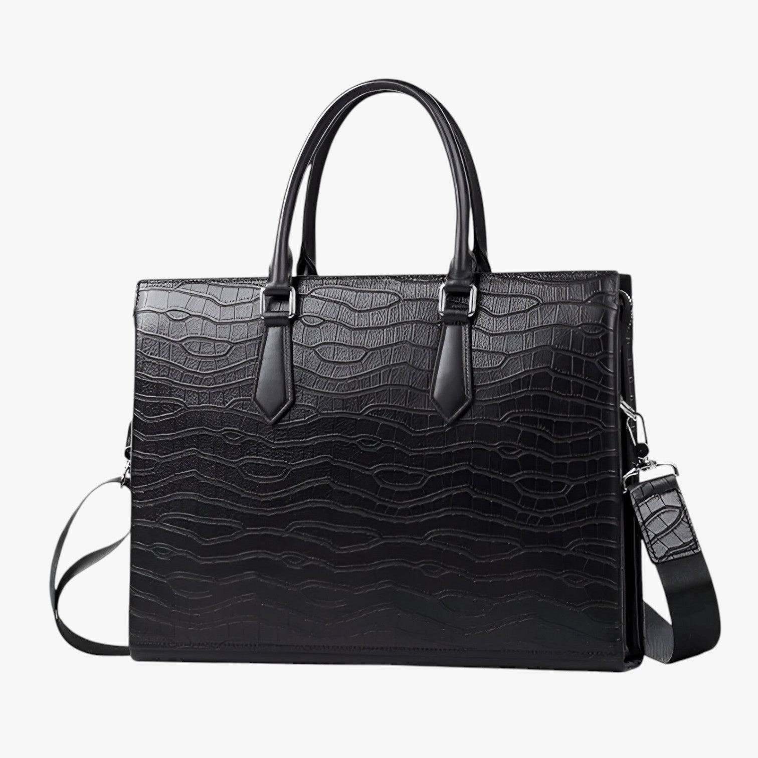 Kobe | Højkapacitets læder taske - sort - bags - {{ product_tags }