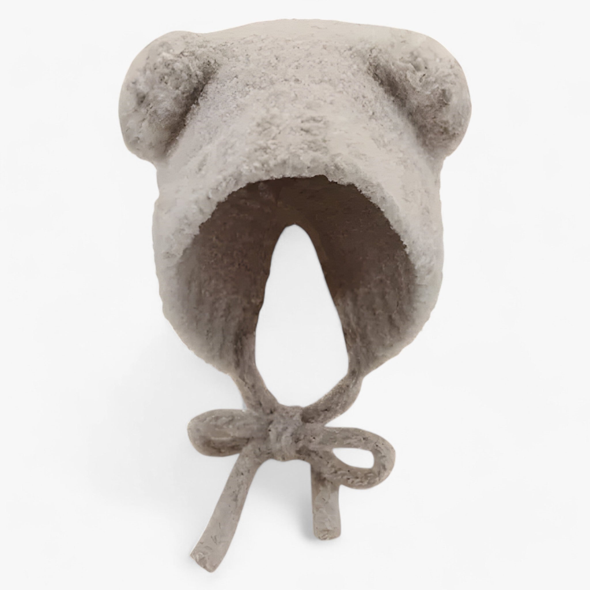 Yumi | Varme Læder-Uld Hue - Trendy & Komfortabel - Beige 56-58cm - winter - {{ product_tags }