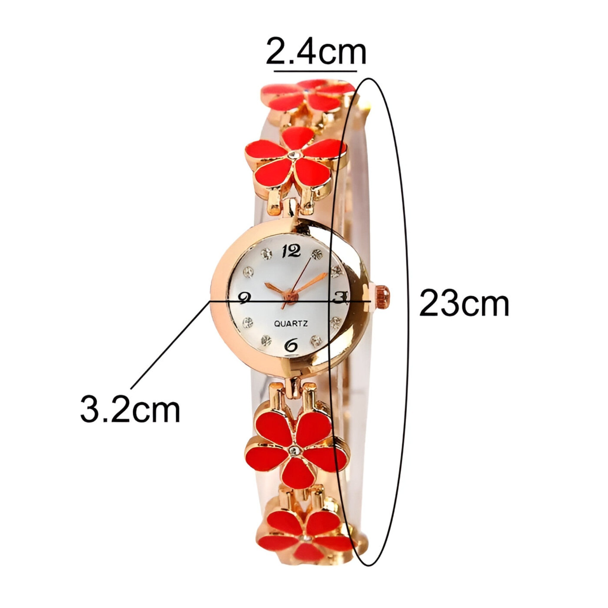 Juliette | Blomster og småkager analogt kvarts armbåndsur til kvinder - - watches - {{ product_tags }