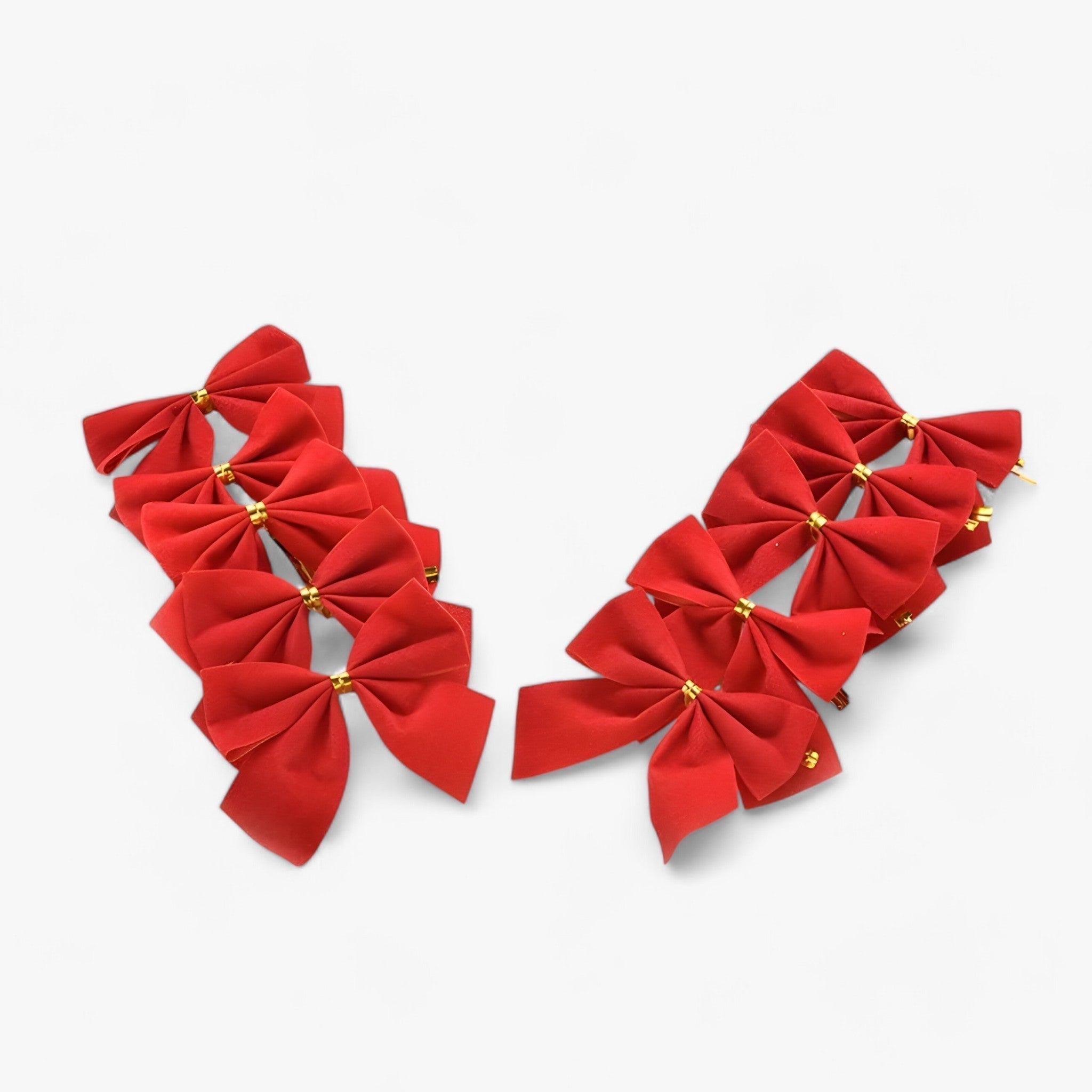 Julepynt | 12 Røde Knytbånd - Festlig og Elegant Pynt til Juletræet - - christmas - {{ product_tags }