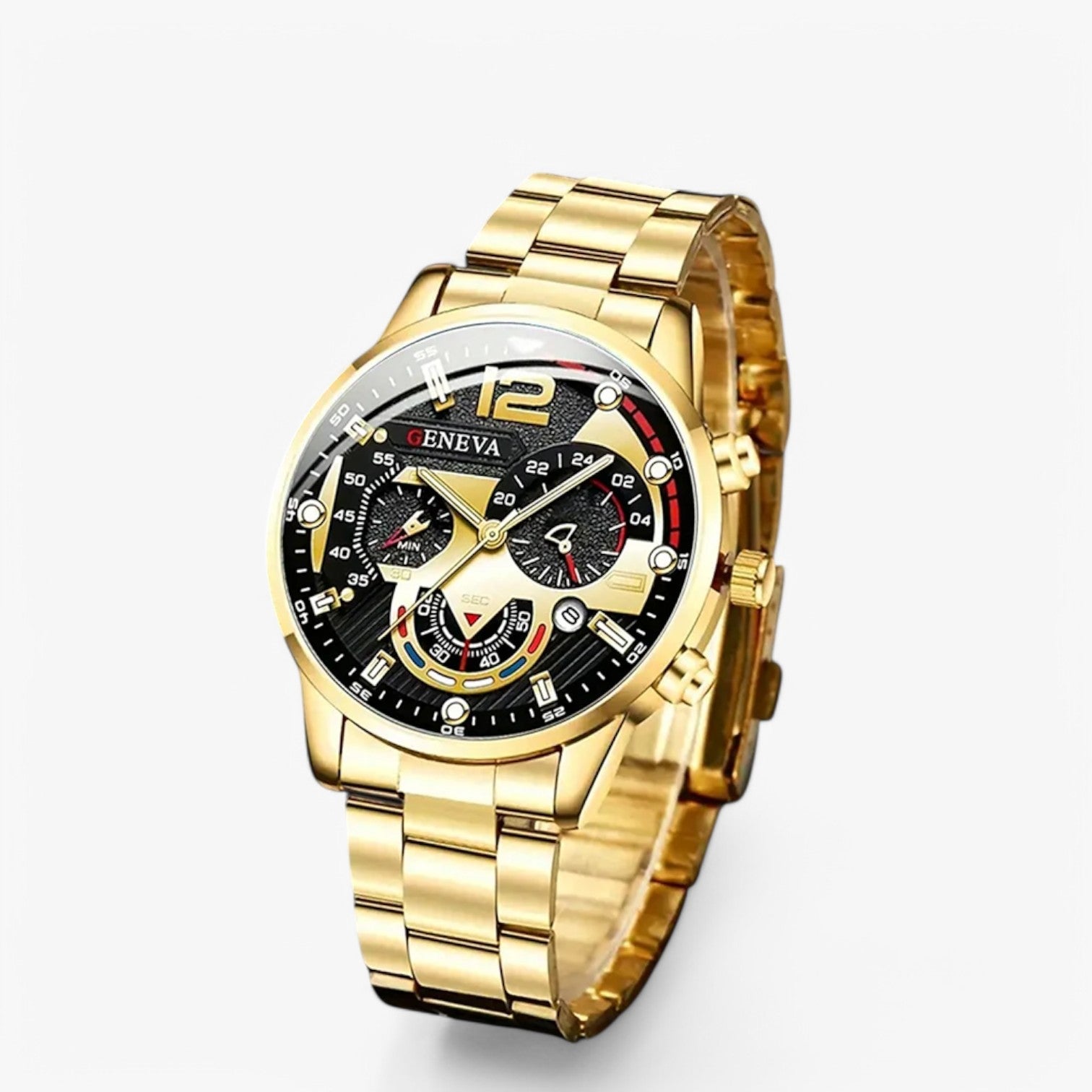 Andres | Strak & Luminous – Luxe Rustfrit Stål Herreur - - watches - {{ product_tags }