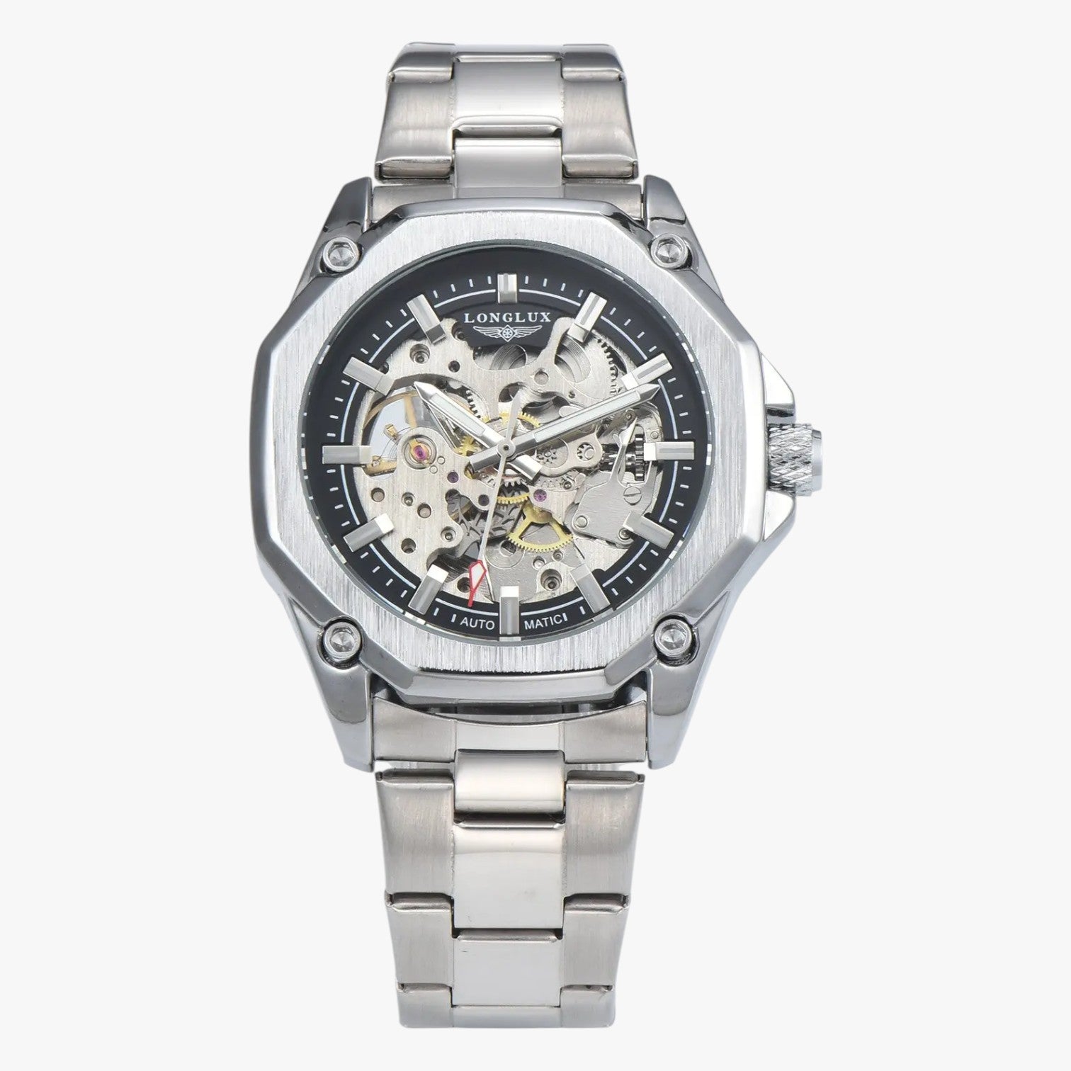 Niko | Sportiv skelet automatisk ur - Sølvsort - watches - {{ product_tags }