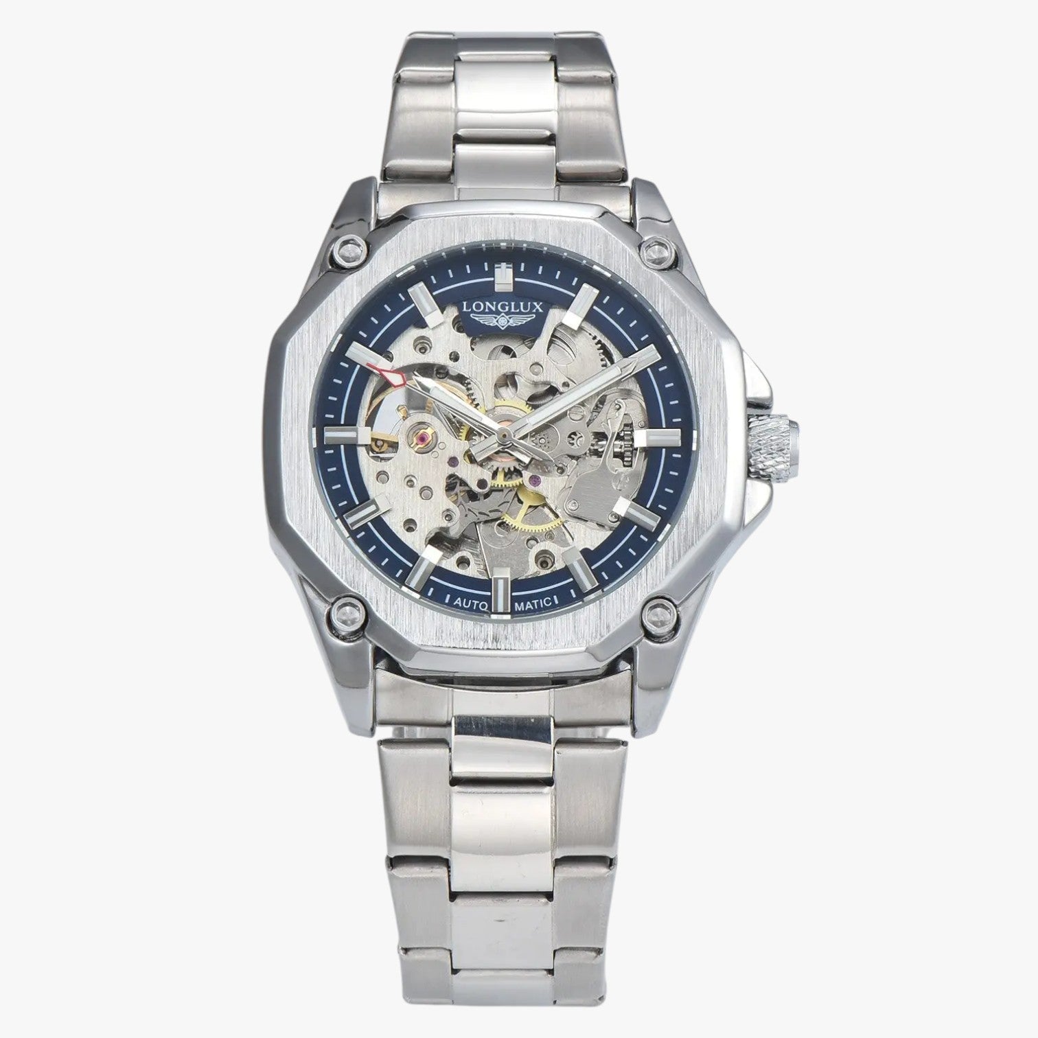 Niko | Sportiv skelet automatisk ur - Sølvblå - watches - {{ product_tags }