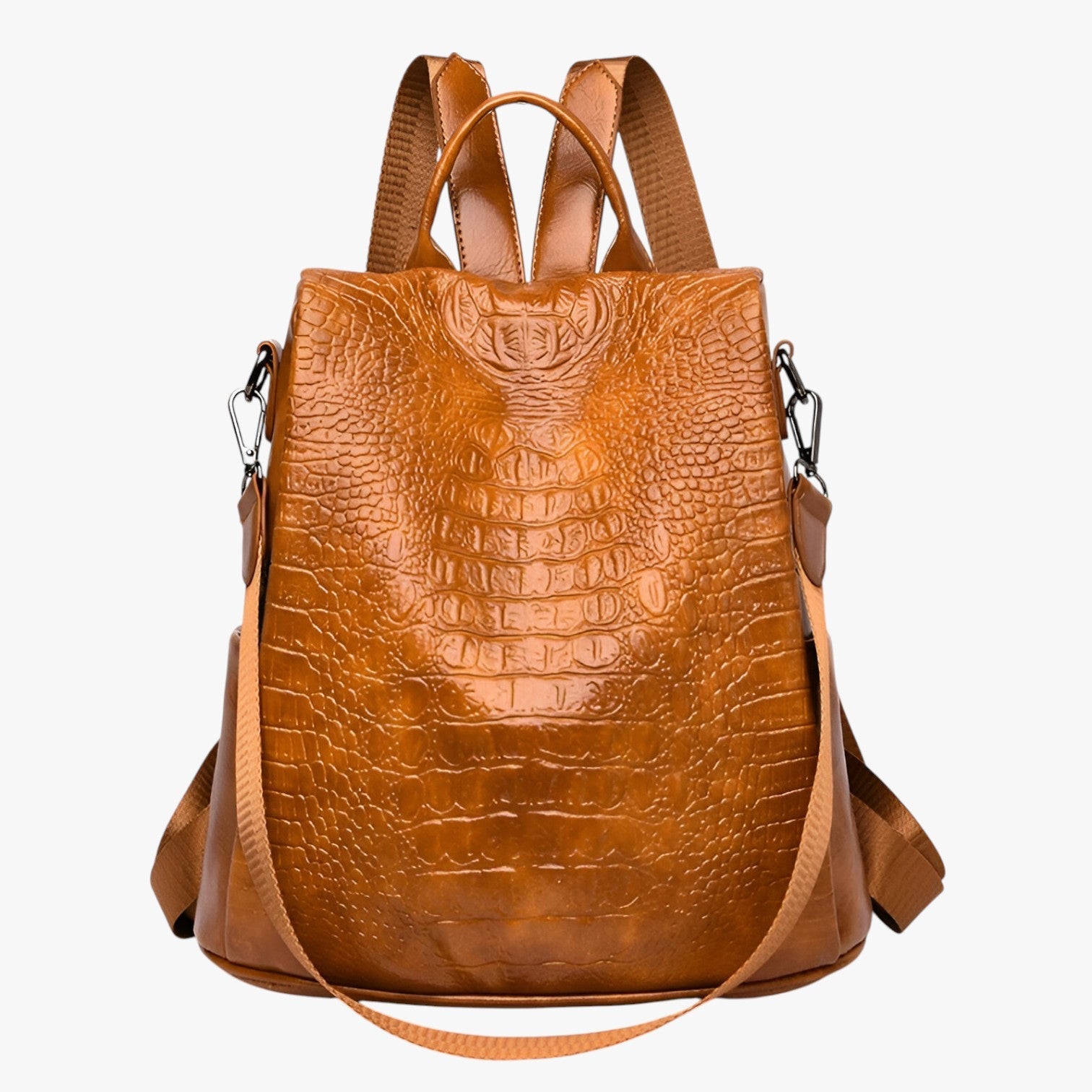 Mackenzie | Luksuriøs anti-stjæle blødt læder rygsæk - gul 31x32x16(cm) - bags - {{ product_tags }